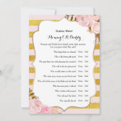 Double Side - Baby Shower Games Wishes | Guess Who Invitation (Front)