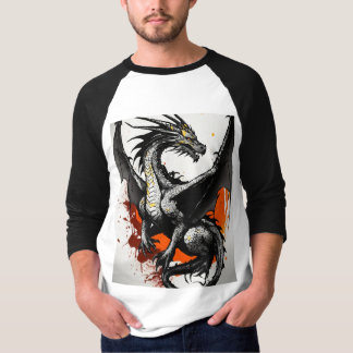 Double side black drogen T-Shirt