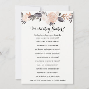 Double Side Bridal Shower Games- Groom Say Rather