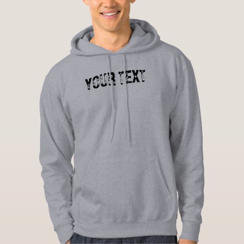 Double Side Design Custom Template Your Text Mens Hoodie