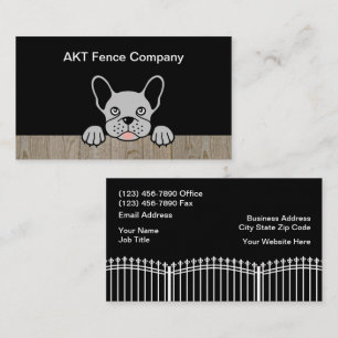 Double Side Fence Service Business Cards