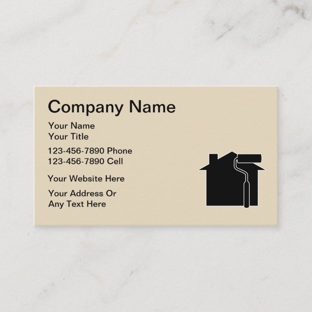 Double Side Painter Business Cards (Front)