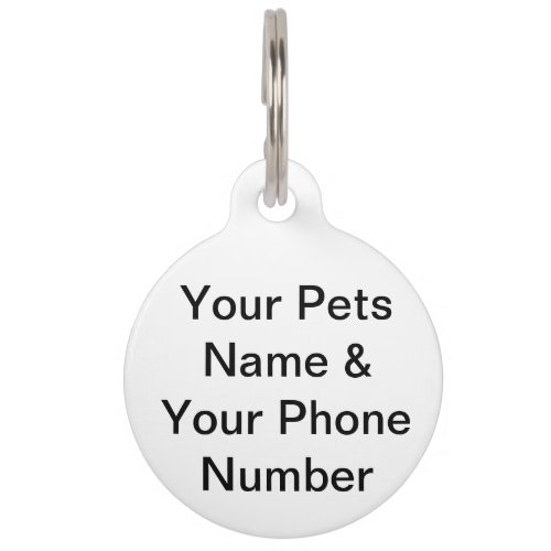 Double Side Pet ID Tag