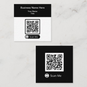 Double Side QR Code Promotional Business Cards