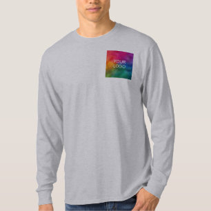 Double Side Upload Add Logo Design Template Men's T-Shirt