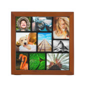 Double Sided 18 Photo Collage Template Pen Holder (Front)