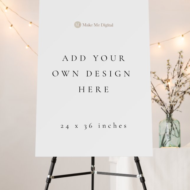 DOUBLE SIDED 24x36 inch Foam Board Sign (In Situ (Stand))