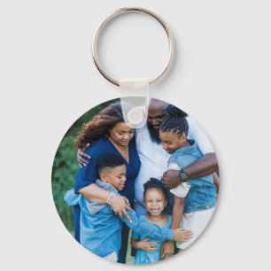 Double Sided 2 Photo Family Photo Keychain