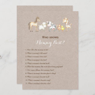 Double Sided - 2 x Baby Shower Games Invitation