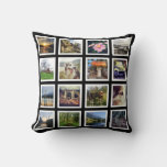 Double Sided 32 Instagram Photos Custom Pictures Throw Pillow at Zazzle