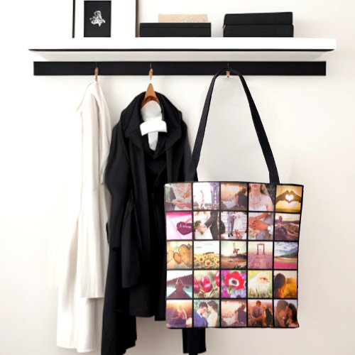 double_sided all_over print photo collage tote bag