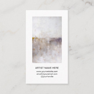 Double Sided Art Photo Artist Business Card
