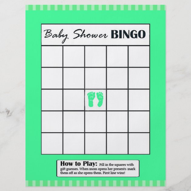 Double Sided Baby Shower Game BINGO/Daddy Flyer