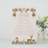 Double Sided Baby Shower Games Modern Woodland (Standing Front)