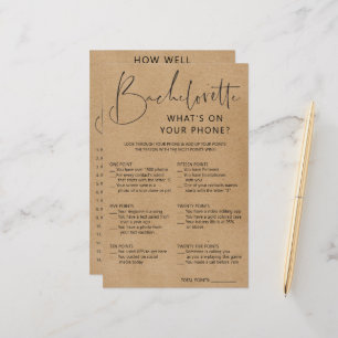 Double Sided Bachelorette Party Game