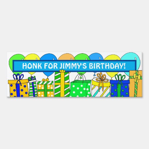 Double Sided Birthday Sign for your Front Lawn