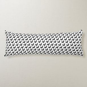 Double Sided Black Rooster Body Pillow