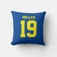 Double-Sided Blue and Yellow Sports Jersey