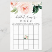 Double Sided Bridal Shower Games Blushing Blooms (Back)