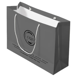 Double-sided Business Promotional Custom Logo Large Gift Bag