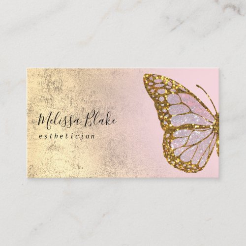 double sided butterfly logo business card