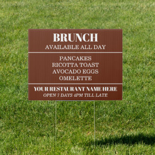Double Sided Cafe Restaurant Advertising Outdoor Sign