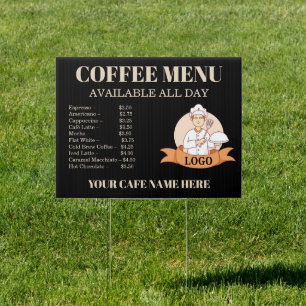 Double Sided Cafe Restaurant Outdoor Sign