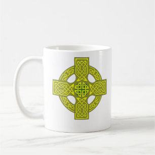 Double sided celtic cross mug, customize variety coffee mug