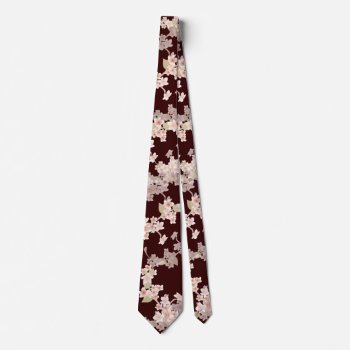 Double-sided Cherry Blossom Tie by Customizables at Zazzle