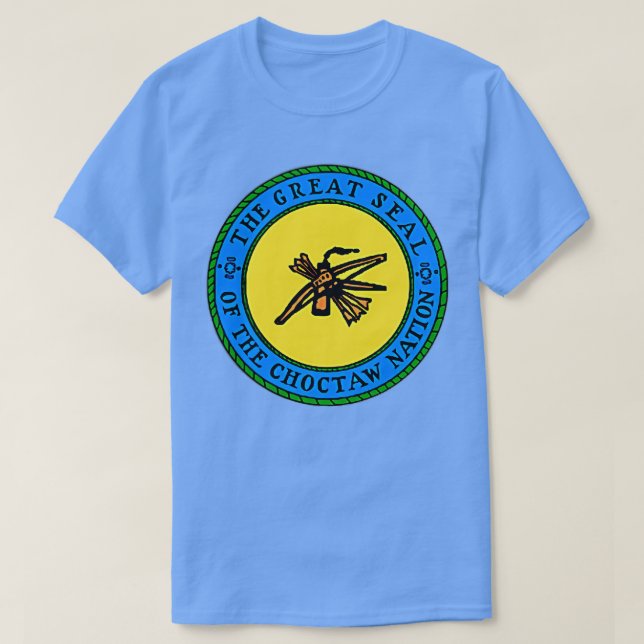 DOUBLE SIDED Choctaw Nation Flag Shirt  Choctaw  (Design Front)