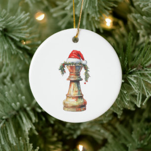Double-Sided Christmas Chess Ornament King  Knight