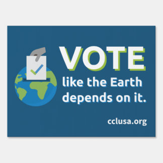 Double sided climate lawn sign