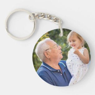 Double Sided Create Your Own Two Photo  Keychain