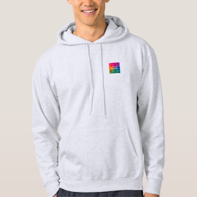 Double-Sided Custom Add Image Logo Text Template Hoodie (Front)