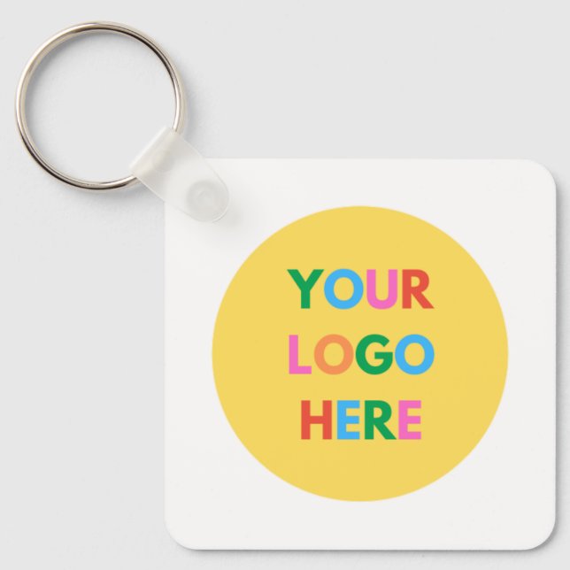 Double Sided Customized Promotional Business Logo  Keychain (Front)