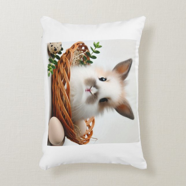 Double-Sided Cute Bunny Pillow (Front(Vertical))