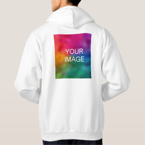 Double_Sided Design Add Image Logo Mens Basic Hoodie