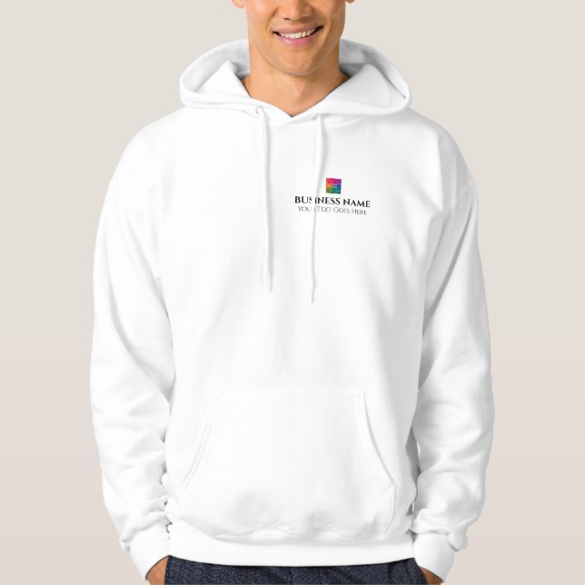 Double Sided Design Company Logo Here Mens  Hoodie (Front)