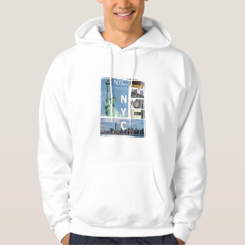 Double Sided Design Nyc Yellow Taxi New York Mens Hoodie