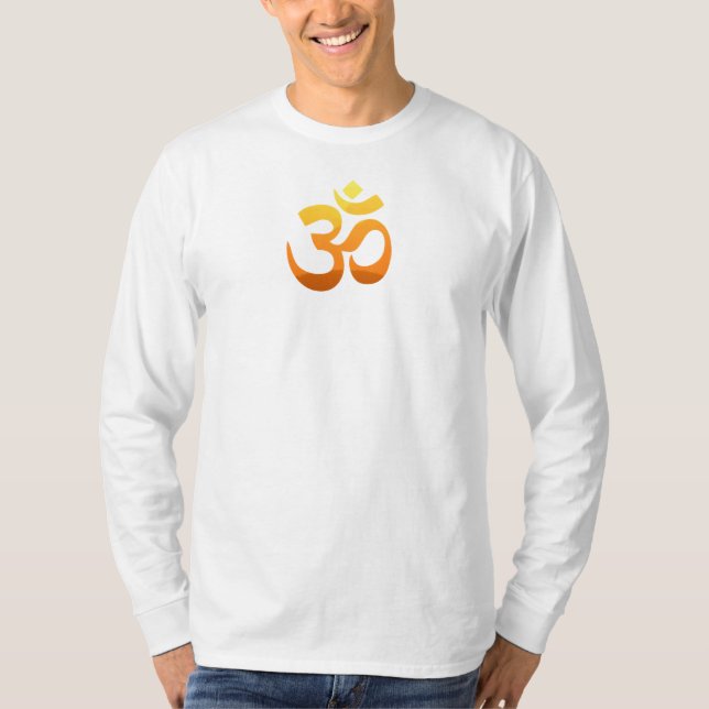 Double Sided Design Om Mantra Symbol Yoga Men's T-Shirt (Front)