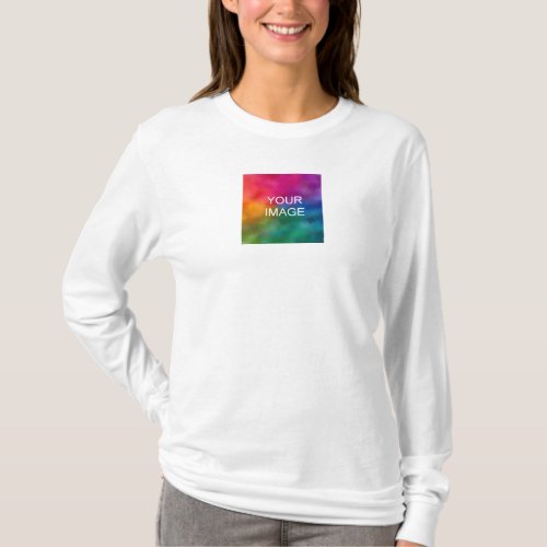 Double Sided Design Template Womens Long Sleeve T_Shirt