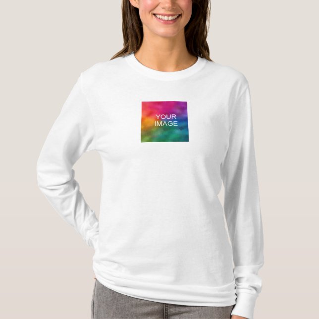 Double Sided Design Template Womens Long Sleeve T-Shirt (Front)