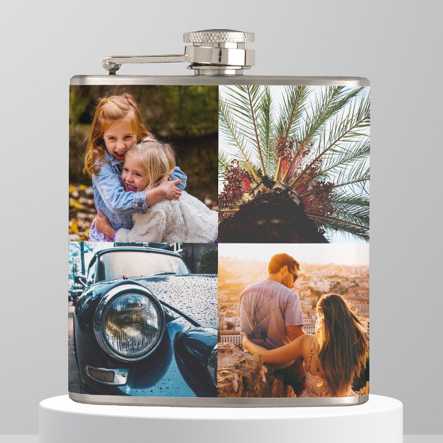 Double Sided Edge Print 7 Photo Template Flask (Creator Uploaded)