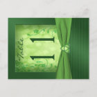 Double-sided Emerald Green Table Number