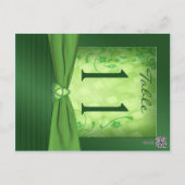 Double-sided Emerald Green Table Number (Back)
