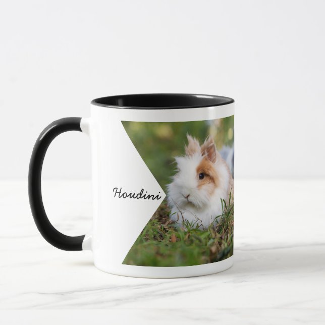 Double sided family pet name photo mug (Left)