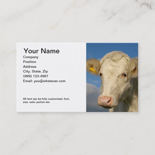 Double sided Farming Business Card