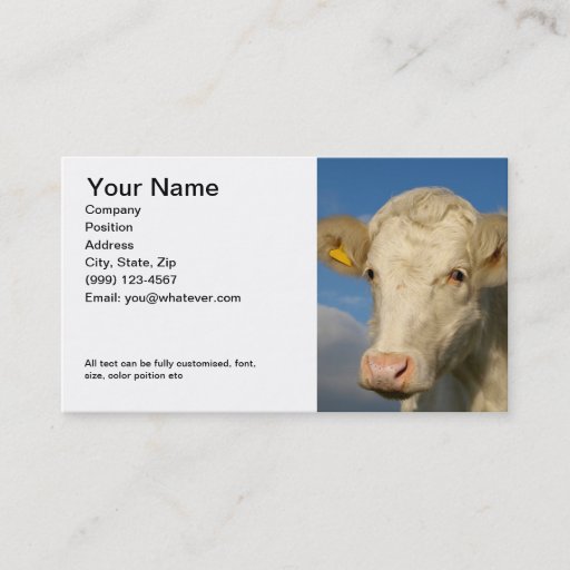 Customizable Double sided Farming Business Card