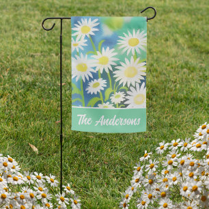 Double Sided Field of Spring Daisies Garden Flag
