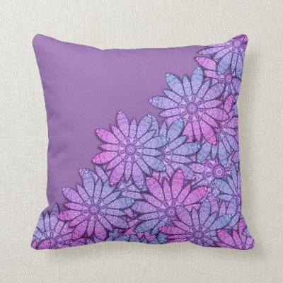 Double Sided Gorgeous Modern Floral Indoor Outdoor Pillow